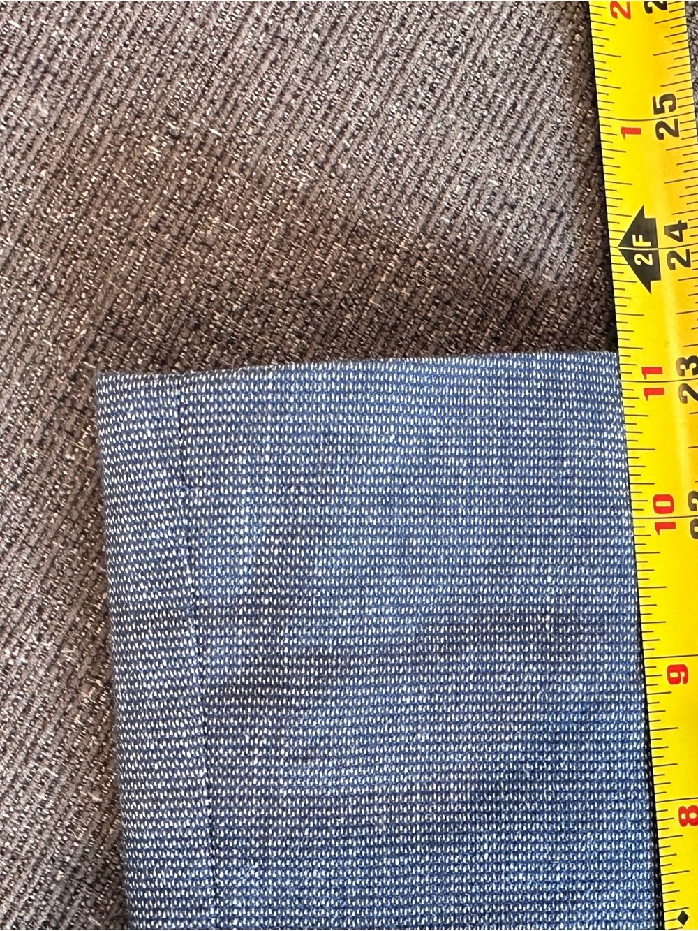 LOFT Chambray Linen Blend Classic Tailored Single Button Blazer Jacket 2 - Picture 13 of 16